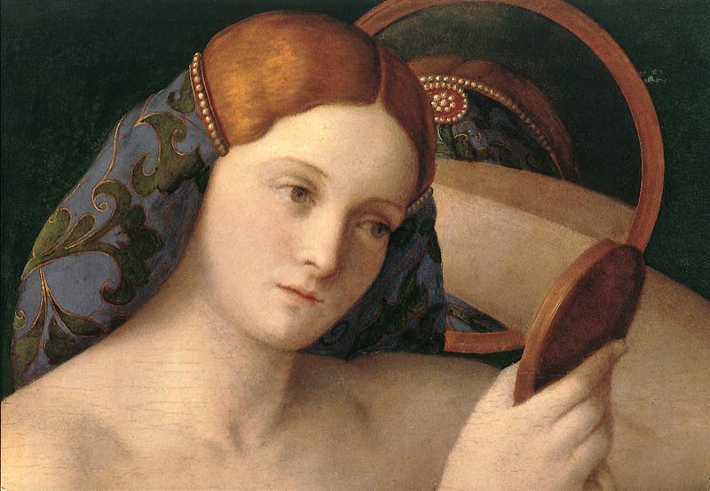  Naked Young Woman in Front of the Mirror (detail)
